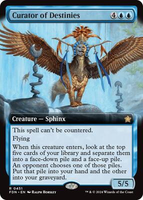 Curator of Destinies (Extended Art) card from Foundations