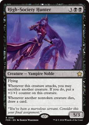 High-Society Hunter card from Foundations