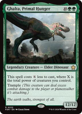 Ghalta, Primal Hunger card from Foundations