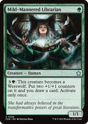 Mild-Mannered Librarian card from Foundations