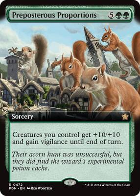 Preposterous Proportions (Extended Art) card from Foundations