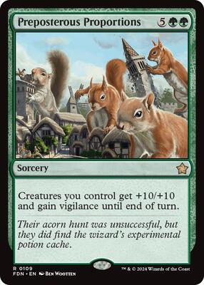 Preposterous Proportions card from Foundations