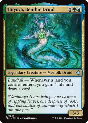 Tatyova, Benthic Druid card from Foundations