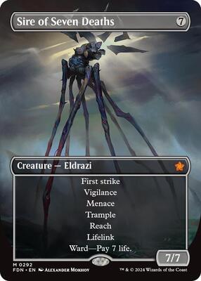 Sire of Seven Deaths (Borderless) card from Foundations