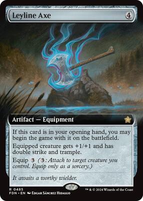 Leyline Axe (Extended Art) card from Foundations