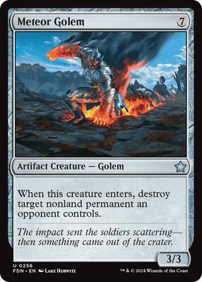 Meteor Golem card from Foundations