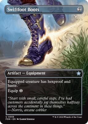 Swiftfoot Boots (Borderless) card from Foundations