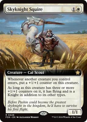 Skyknight Squire (Extended Art) card from Foundations