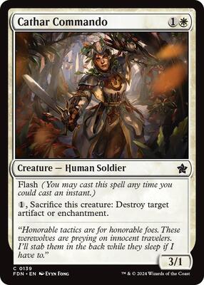 Cathar Commando card from Foundations