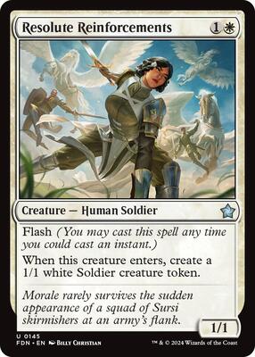 Resolute Reinforcements card from Foundations