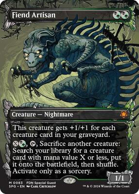 Fiend Artisan (Showcase) card from Special Guests