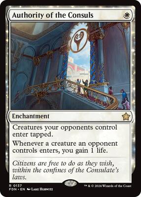 Authority of the Consuls card from Foundations