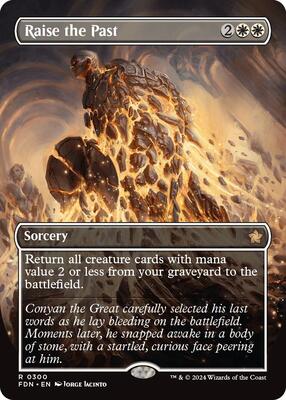 Raise the Past (Borderless) card from Foundations