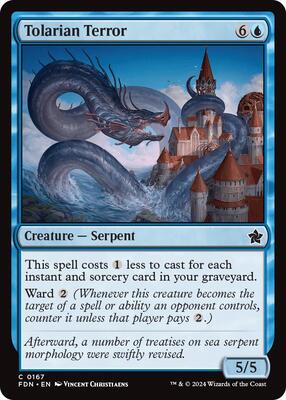 Tolarian Terror card from Foundations