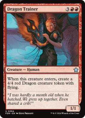 Dragon Trainer card from Foundations