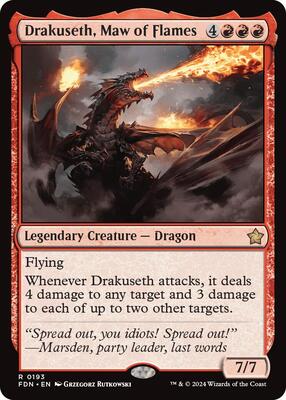 Drakuseth, Maw of Flames (0193) card from Foundations