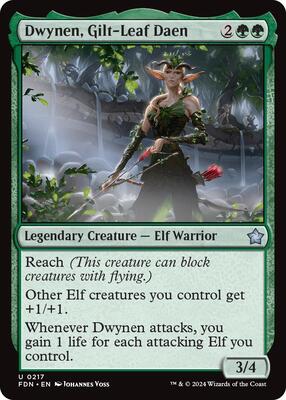 Dwynen, Gilt-Leaf Daen card from Foundations