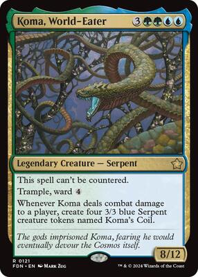 Koma, World-Eater card from Foundations