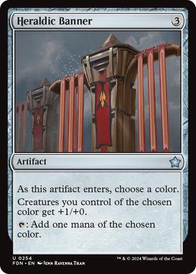 Heraldic Banner card from Foundations