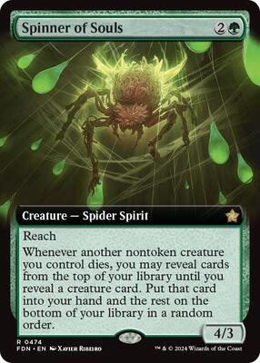 Spinner of Souls (Extended Art) card from Foundations