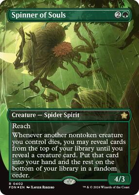 Spinner of Souls (Borderless) (Mana Foil) card from Foundations