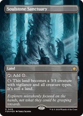 Soulstone Sanctuary (Borderless) (Mana Foil) card from Foundations