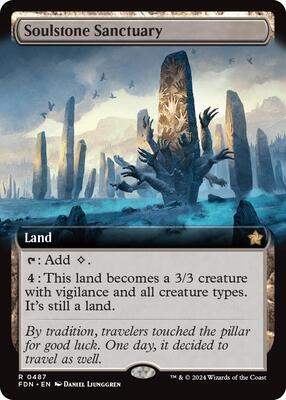 Soulstone Sanctuary (Extended Art) card from Foundations