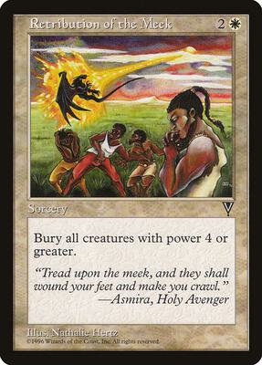 Retribution of the Meek card from Visions