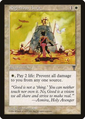 Righteous Aura card from Visions