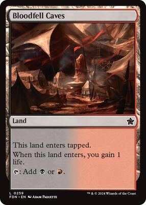 Bloodfell Caves card from Foundations