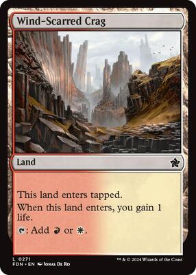 Wind-Scarred Crag card from Foundations