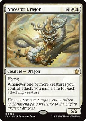 Ancestor Dragon card from Foundations