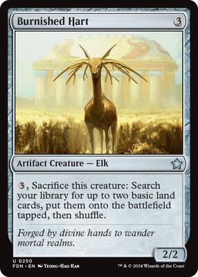 Burnished Hart card from Foundations