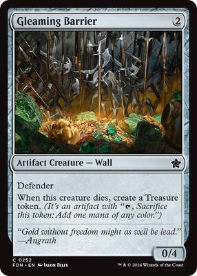 Gleaming Barrier card from Foundations