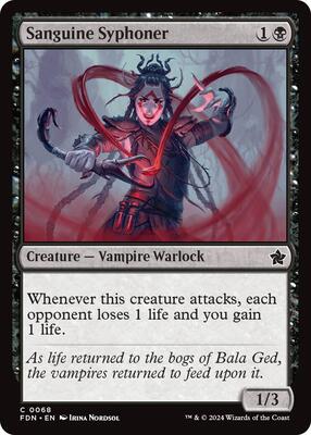 Sanguine Syphoner card from Foundations