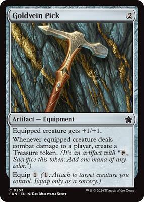 Goldvein Pick card from Foundations