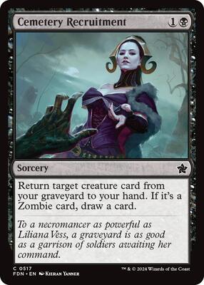 Cemetery Recruitment card from Foundations