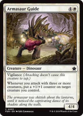Armasaur Guide card from Foundations