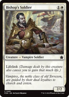Bishop's Soldier card from Foundations
