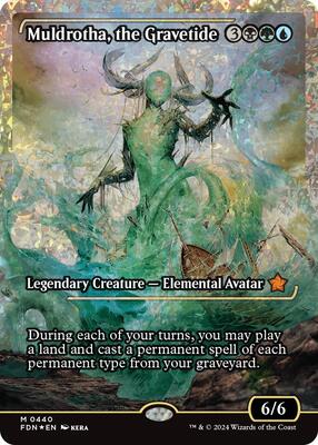 Muldrotha, the Gravetide (Showcase) (Fracture Foil) card from Foundations