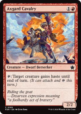 Axgard Cavalry card from Foundations