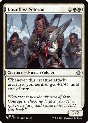 Dauntless Veteran card from Foundations
