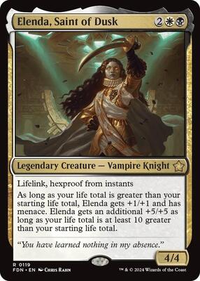 Elenda, Saint of Dusk card from Foundations