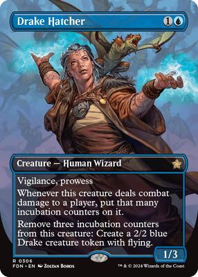Drake Hatcher (Borderless) card from Foundations