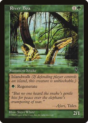 River Boa card from Visions