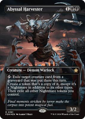 Abyssal Harvester (Borderless) (Mana Foil) card from Foundations