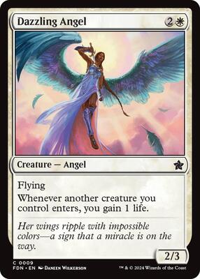 Dazzling Angel (0009) card from Foundations