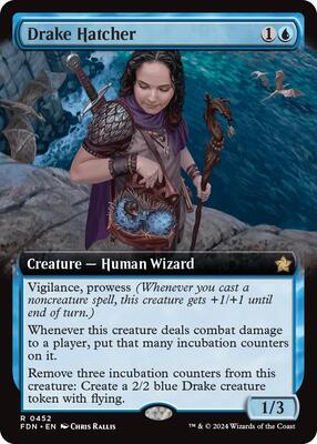 Drake Hatcher (Extended Art) card from Foundations