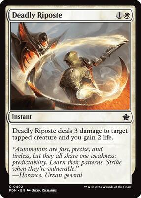 Deadly Riposte card from Foundations