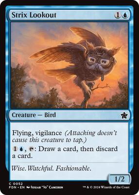 Strix Lookout (0052) card from Foundations